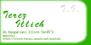 terez illich business card